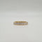 Bague 55 Alliance tour complet or jaune sertie de diamants princesses 58 Facettes