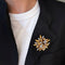 Broche OJ Perrin - Broche bouquet en or jaune et platine, diamants 58 Facettes 250175R
