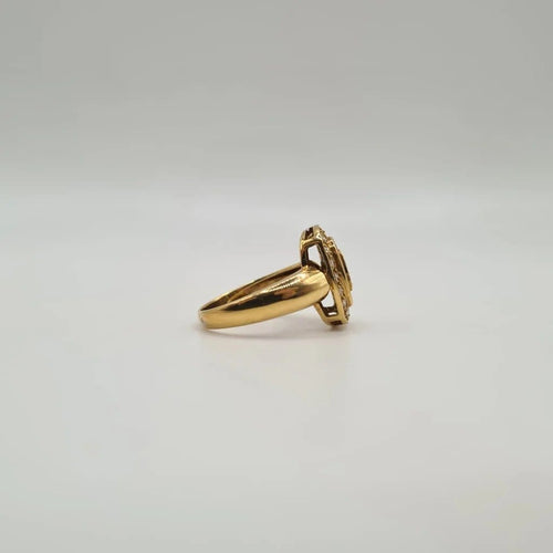 Bague 52 Bague Art déco en or jaune, saphirs et diamants 58 Facettes