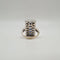 Bague 49.5 Bague en or blanc, saphirs ovales et diamants 58 Facettes