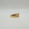 Bague 55 Bague en or jaune 18 carats sertie de diamants 58 Facettes
