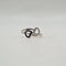 Bague 54 Bague Toi & Moi cœurs en or blanc 18 carats et diamants 58 Facettes