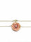 Collier Collier en or rose 18 carats et porcelaine avec diamant brillant 58 Facettes
