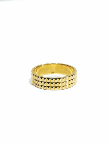 Bague 53.5 Alliance femme en or rose 18 carats, finition pointe de diamant 58 Facettes