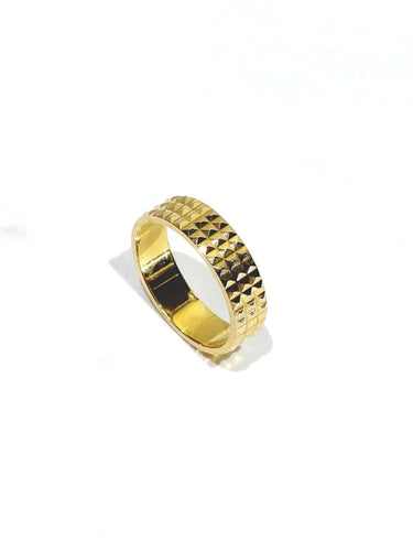 Bague 53.5 Alliance - Bague en or rose 18 carats pointe de diamant 58 Facettes