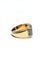 Bague 56 Bague tank Art déco en or rose et or blanc 18 carats, diamants 58 Facettes