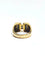 Bague 56 Bague tank Art déco en or rose et or blanc 18 carats, diamants 58 Facettes