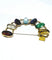 Bracelet Bracelet en or champagne 18 carats et pierres fines cabochon 58 Facettes