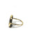 Bague 59 Ginette NY - Bague en or rose 18 carats et onyx 58 Facettes