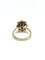 Bague 58 Bague en or jaune 18 carats avec diamants et corail rouge 58 Facettes