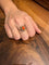 Bague 58 Bague en or jaune 18 carats avec diamants et corail rouge 58 Facettes