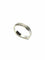 Bague 58 Alliance homme guillochée en or blanc 18 carats 58 Facettes