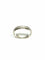 Bague 58 Alliance homme guillochée en or blanc 18 carats 58 Facettes