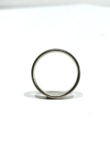 Bague 58 Alliance homme guillochée en or blanc 18 carats 58 Facettes