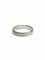 Bague 58 Alliance homme guillochée en or blanc 18 carats 58 Facettes