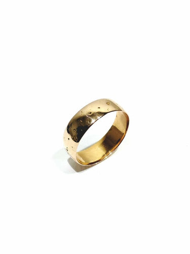 Bague 55 Napoléon III - Alliance large en or rose 18 carats 58 Facettes