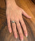 Bague 53 David Yurman - Bague articulée à trois anneaux en argent et diamants 58 Facettes