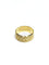 Bague 54 Alliance large femme en or rose 18 carats 58 Facettes