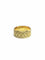 Bague 54 Alliance large femme en or rose 18 carats 58 Facettes