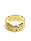 Bague 54 Alliance large femme en or rose 18 carats 58 Facettes