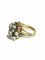 Bague 51.5 Bague articulée en or jaune 18 carats et perles 58 Facettes