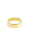 Bague 63 Alliance homme incurvée en or champagne 18 carats 58 Facettes