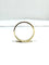 Bague 63 Alliance homme incurvée large en or champagne 18 carats 58 Facettes
