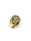 Bague 54 Bague Art déco en or 18 carats avec diamants et rubis synthétiques 58 Facettes