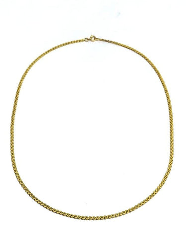 Collier Chaîne à mailles spirale en or jaune 18 carats 58 Facettes