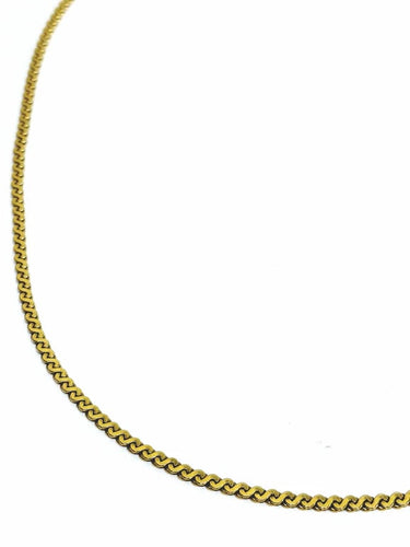 Collier Chaîne à mailles spirale en or jaune 18 carats 58 Facettes