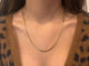 Collier Chaîne à mailles spirale en or jaune 18 carats 58 Facettes