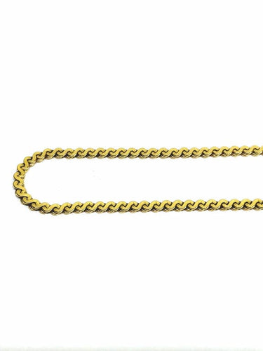 Collier Chaîne à mailles spirale en or jaune 18 carats 58 Facettes