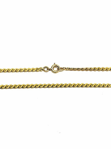 Collier Chaîne à mailles spirale en or jaune 18 carats 58 Facettes