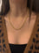 Collier Chaîne maille grain de café en or jaune 18 carats 58 Facettes