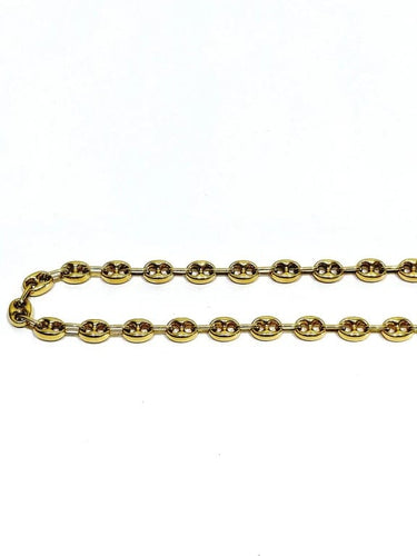 Collier Chaîne maille grain de café en or jaune 18 carats 58 Facettes