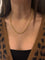 Collier Chaîne maille grain de café en or jaune 18 carats 58 Facettes