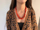 Collier Collier en corail rouge avec fermoir plaqué or 58 Facettes