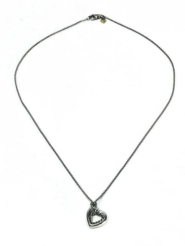 Collier David Yurman - Collier cœur en argent 925 avec pendentif or 14 carats 58 Facettes
