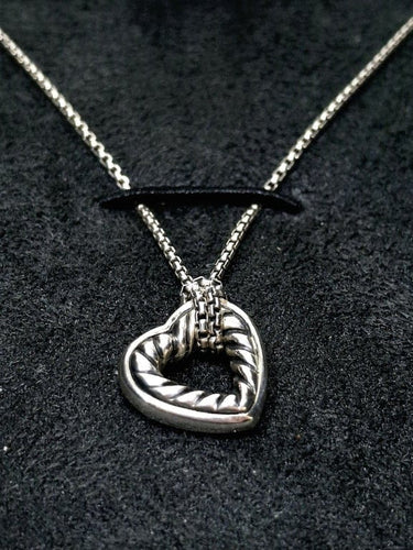 Collier David Yurman - Collier cœur en argent 925 avec pendentif or 14 carats 58 Facettes