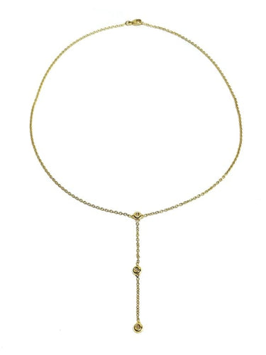 Collier Collier en or jaune 18 carats et diamants 58 Facettes