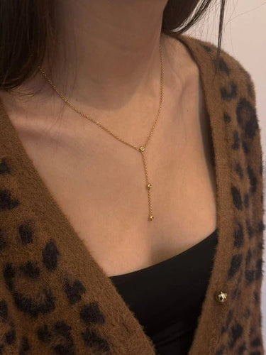 Collier Collier en or jaune 18 carats et diamants 58 Facettes