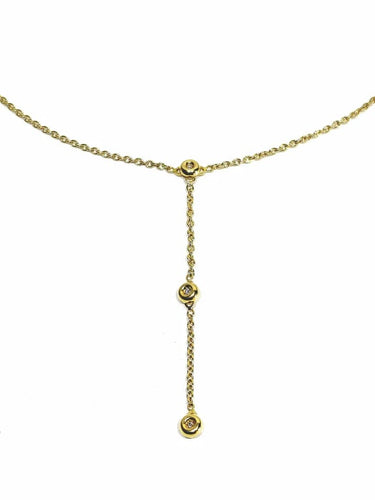 Collier Collier en or jaune 18 carats et diamants 58 Facettes