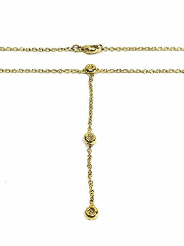 Collier Collier en or jaune 18 carats et diamants 58 Facettes