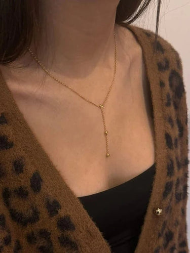 Collier Collier en or jaune 18 carats et diamants 58 Facettes