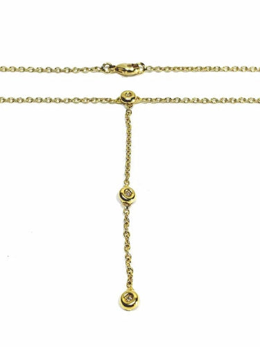Collier Collier en or jaune 18 carats et diamants 58 Facettes