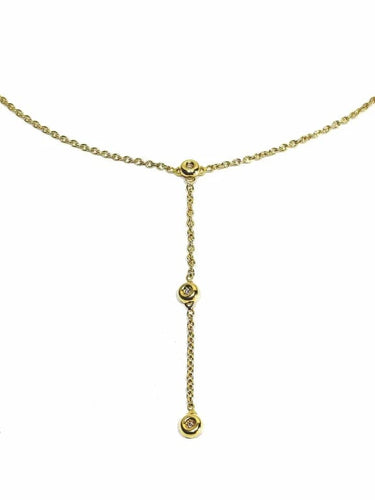 Collier Collier en or jaune 18 carats et diamants 58 Facettes