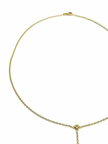 Collier Collier en or jaune 18 carats et diamants 58 Facettes