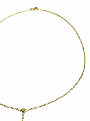 Collier Collier en or jaune 18 carats et diamants 58 Facettes