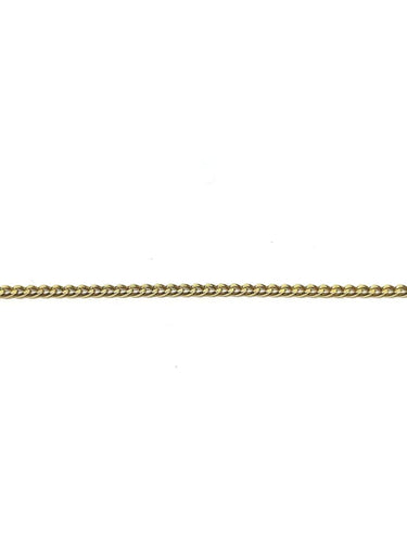 Collier Chaîne maille gourmette en or jaune 18 carats 43,5 cm 58 Facettes