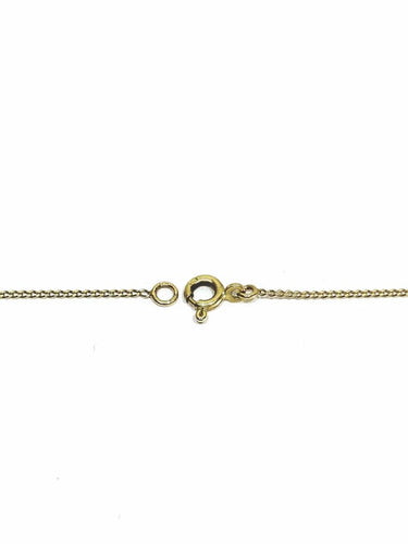 Collier Chaîne maille gourmette en or jaune 18 carats 43,5 cm 58 Facettes